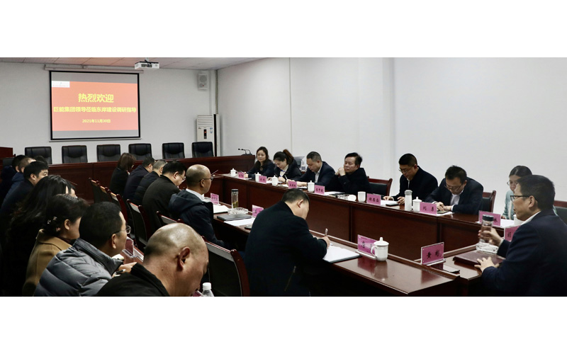 巨能集团党委书记陈中毅一行调研指导眉山市东岸建设公司工作